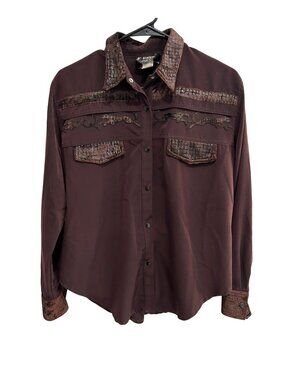 Vintage Mesmerize Kamikam Small Western Button-Up Shirt Cowboy Core Retro